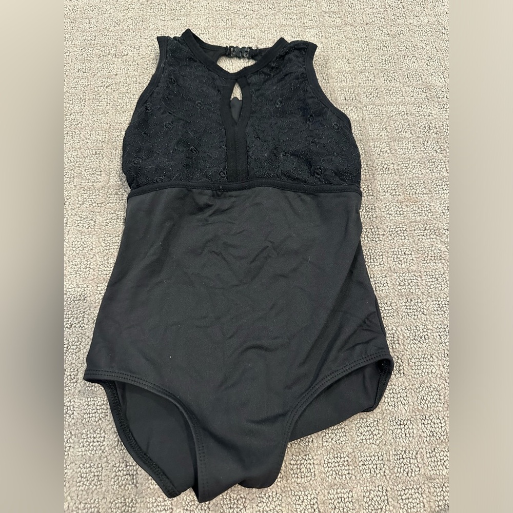 Black ballet leotard